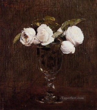 アンリ・ファンタン・ラトゥール Painting - バラの花瓶 アンリ・ファンタン・ラトゥール